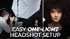 The Easiest One Light Setup For Professional Headshots Master Your Craft