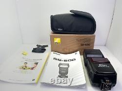 Top MINT in Box Nikon SB-600 Speedlight Shoe Mount Strobe Flash From Japan