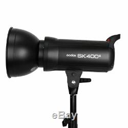 UK 1200w 3x Godox SK400II 400W Studio Flash Strobe Light Head+Trigger+Softbox