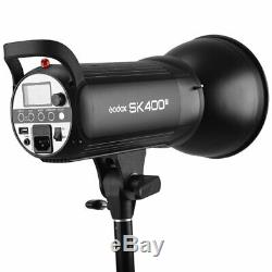 UK 1200w 3x Godox SK400II 400W Studio Flash Strobe Light Head+Trigger+Softbox