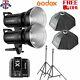 Uk 2godox Sk300ii 300w 2.4g Flash Strobe+x1c For Canon+softbox Light Stand Kit