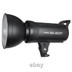 UK 2Godox SK400II 400W 2.4G Flash+X1T-N for Nikon+light stand+Grid softbox Kit