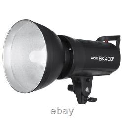 UK 2Godox SK400II 400W 2.4G Flash+X1T-N for Nikon+light stand+Grid softbox Kit