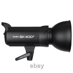UK 2Godox SK400II 400W 2.4G Flash+X1T-S for Sony+light stand+Grid softbox Kit