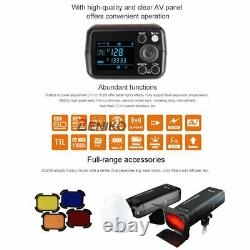 UK 2pcs Godox 2.4 TTL HSS AD200 Flash+X2TC Trigger+6060 Softbox+Light Stand Kit