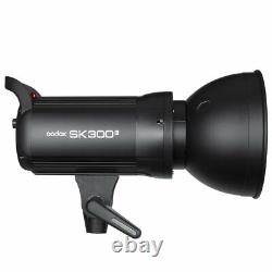 UK 3Godox SK300II 300Ws Studio Flash Strobe Light+X2 Trigger With Free Diffuser