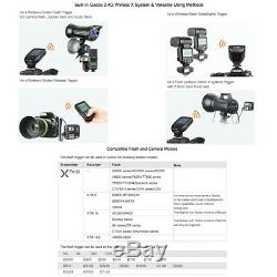 UK 400w 2x Godox SK400II 400W 2.4G X Studio Flash Strobe Light+Trigger f Nikon