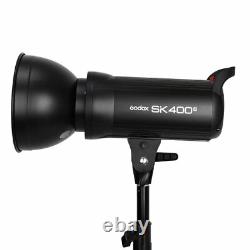 UK 800w 2x Godox SK400II 400W 2.4G X Studio Flash Strobe Light Head f Wedding