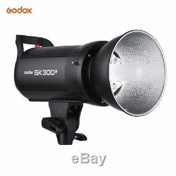 UK 900W 3x Godox SK300II Studio Strobe Flash Light Head +Trigger+Softbox f Photo