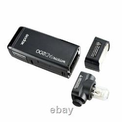 UK Godox 2.4 TTL HSS AD200 1/8000s Pocket Flash+H200R Ring Head+EC200 Cable Kit