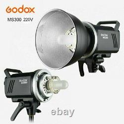 UK Godox 2.4G MS300 300WS Studio Strobe Head Camera Flash With Free Reflector