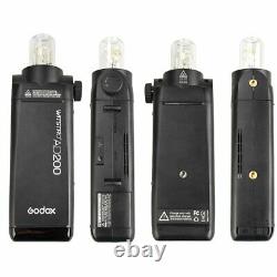 UK Godox AD200 Pocket Flash Light 2.4G Wireless X System+Barn Door+Color Filter