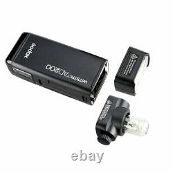 UK Godox AD200 TTL HSS 2.4G 1/8000 Wireless Double Head Flash+Free refelector