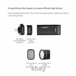 UK Godox AD200Pro Pocket Flash TTL Speedlite Flash Strobe HSS Monolight+Softbox