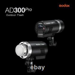 UK Godox AD300Pro 300W 2.4G TTL All-in-One Speedlite Flash Strobe Light + Filter