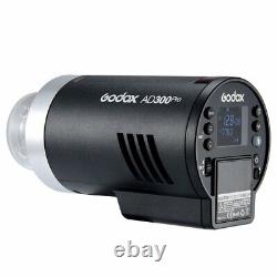 UK Godox AD300Pro Outdoor Flash Light 300Ws TTL 2.4G 1/8000 HSS 2600mAh Flash