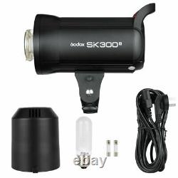 UK Godox SK300II 2.4G Flash Strobe Light +2m light stand +6060cm softbox +BD-04