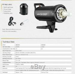 UK Godox SK300II 300W 2.4G Flash Strobe+95cm softbox+light stand+X1T-N for Nikon