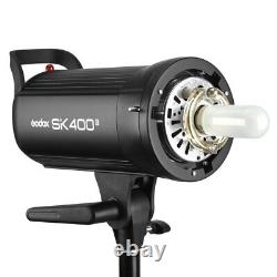UK Godox SK400II 400W 2.4G Flash Strobe Light+ 95CM Softbox + XT16 + 2m Stand UK