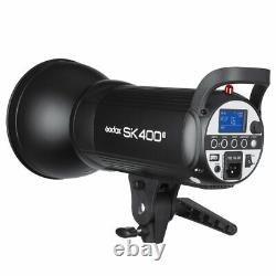UK Godox SK400II 400W 2.4G Studio Flash+95cm Grid softbox+2 m light stand kit