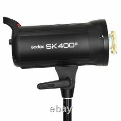 UK Godox SK400II 400Ws Studio Flash Strobe Light+BD-04 Barn door+6060cm softbox