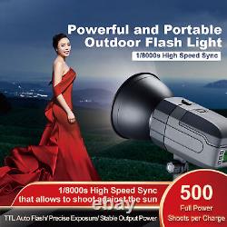 VISICO5 2.4G TTL Flash Strobe 400Ws 1/8000s High Speed Sync Monolight For Bo BHC