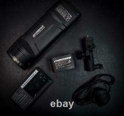 Visico 2 200W TTL HSS Portable Flash Strobe with Godox AK-R1 Accessory Kit