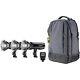 Westcott Fj200 Strobe 3-light Backpack Kit With Fj-x2m Universal Wireless Trigge
