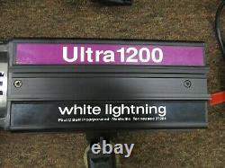 White Lightning Ultra 1200 Monolight Strobe with ac and flash cable 2 units