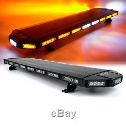 Xprite 48 Amber LED Strobe Light Bar Rooftop Emergency Warning Control Box 12V