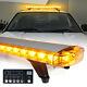 Xprite Amber 48 132 Led Rooftop Strobe Light Bar With Mounting Bracket Yellow