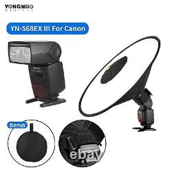 YONGNUO YN568EX III Wireless TTL Flash Speedlite for Canon with 45cm Round Softbox