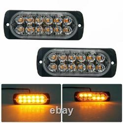 1-10 PCS Jaune LED Voiture Camion Balise d'urgence Avertissement Flash Stroboscopique Lumière de Danger