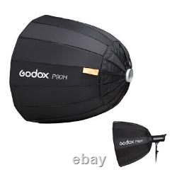 120cm Godox P120h Résistance À Haute Température Parabolique Deep Softbox + Grid Uk