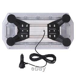 12V LED Voiture Camion Toit Ambre Clignotant Balise de récupération Avertissement Barre lumineuse stroboscopique