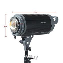 200w Led Dimming 3200k / 5600k Flash Speedlite Éclairage Lampe Stroboscopique Pour Studio Cam