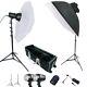 300w Photo Studio Flash Stroboscopique Monolight Light Kit Softbox-parapluie Sac