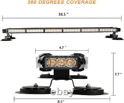 38.5 78 Barre lumineuse clignotante LED à double face à haute intensité d'urgence Avertissement