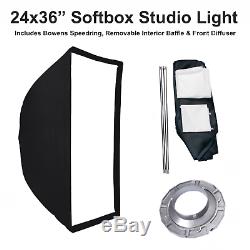 400w Flash Stroboscopique Monolight Softbox Kit Photo Studio Vidéo Photographie Éclairage