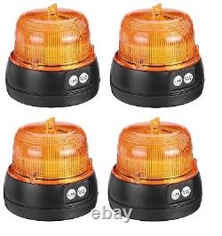 4PCS Lampe d'avertissement d'urgence magnétique à piles avec 16 LED clignotantes