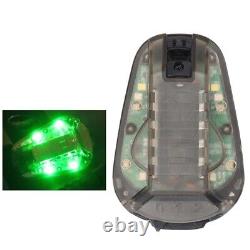 5XCasque de lumière de balise de casque de lumière stroboscopique de sécurité lampe de poche infrarouge imperméable signal