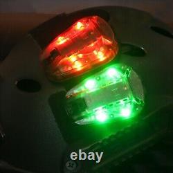 5XCasque de lumière de balise de casque de lumière stroboscopique de sécurité lampe de poche infrarouge imperméable signal