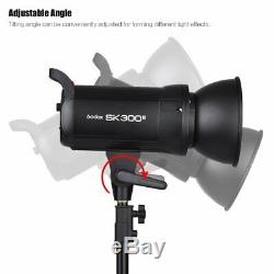 900w Uk 3x Godox Sk300ii Studio Strobe Flash Light Head + Trigger + Softbox