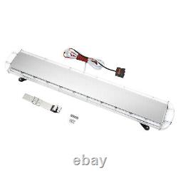 96 LED Ambre Barre de lumière stroboscopique de récupération Feu clignotant Lumière de balise Voiture 1310mm 12-24V