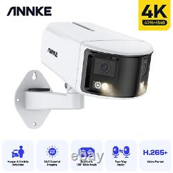 ANNKE 4K 8MP Colorvu PoE CCTV IP Camera 2-Way Talk Vue panoramique à 180° Double objectif