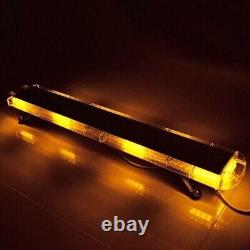 Barre lumineuse LED ambre de 130 cm pour véhicule de récupération avec feu stroboscopique, 10 modes de clignotement, 12-24V.