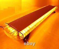Barre lumineuse Led ambre de 140 cm avec stroboscope pour véhicule de dépannage - 10 modes de flash - 12-24V