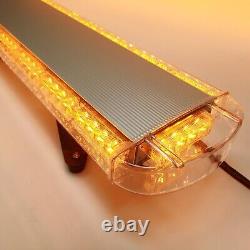 Barre lumineuse Led ambre de 140 cm avec stroboscope pour véhicule de dépannage - 10 modes de flash - 12-24V