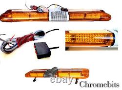 Barre lumineuse de récupération 1200 mm 12v Feu clignotant Camion de balise de lumière Strobes Ambre 47