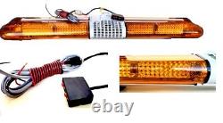 Barre lumineuse de récupération 1200 mm 12v Feu clignotant Camion de balise de lumière Strobes Ambre 47